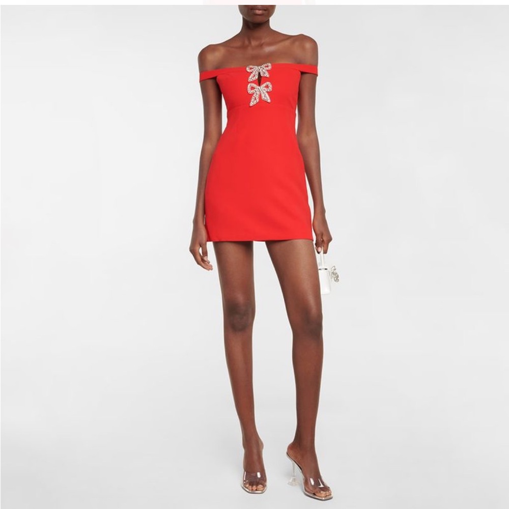 Elegant Red Off-Shoulder mini